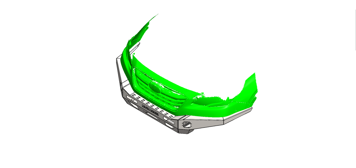2021 Subaru Outback Half Cut Armory Front Bumper