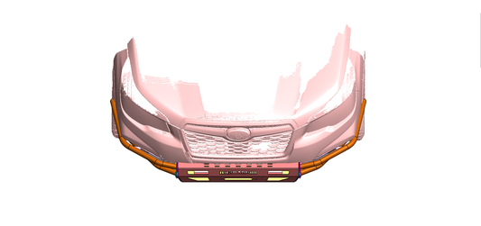 2019 - 2024 Subaru Forester Half Cut Armory Front Bumper